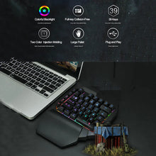Load image into Gallery viewer, Dragon RGB One Hand Gaming Keyboard