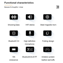 Load image into Gallery viewer, Dragon Wireless Foldable Bluetooth Headset