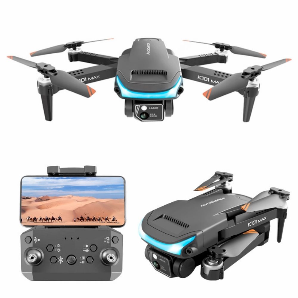 K101 max 4K Drone with obstacle avoidance + extra battery – Hybrid Drones
