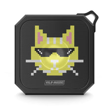 Load image into Gallery viewer, Ninja Dragons Cat with Sunglasses Retro Pixel Waterproof Bluetooth Speaker