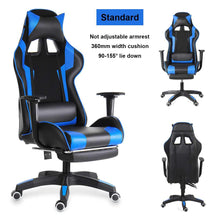 Load image into Gallery viewer, Vegan Leather Computer Gaming Chair with Foot Rest