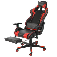 Load image into Gallery viewer, Vegan Leather Computer Gaming Chair with Foot Rest