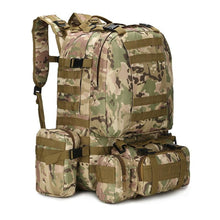 Load image into Gallery viewer, Water Resistant Outdoor 50L Military Backpack