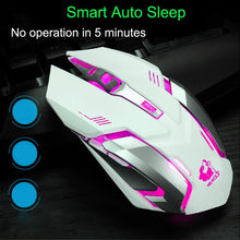 Load image into Gallery viewer, Ninja Stealth Wireless 1600 DPI LED Color Changing LED Gaming Mouse