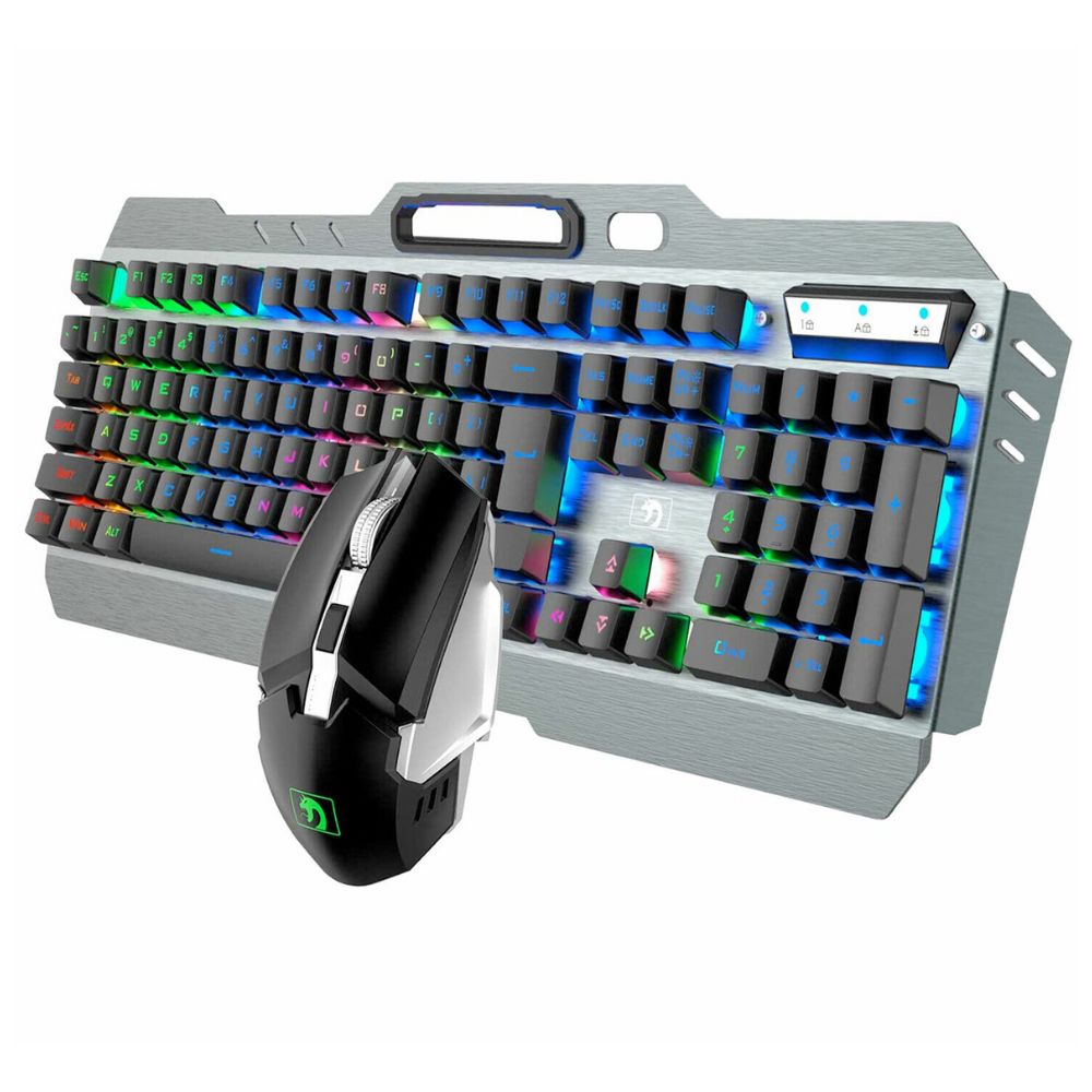 Ninja Dragon Wireless Metal Gaming Mechanical Keyboard and Mouse Set