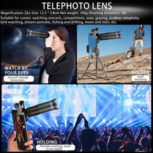 Load image into Gallery viewer, Dragon 36X Mobile Phone Lens Kit With Tripod
