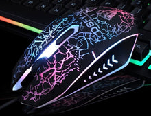 Load image into Gallery viewer, Ninja Dragons 104 Keys LED Flame Theme Gaming Keyboard with 2000DPI Mouse
