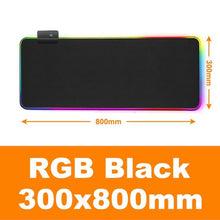 Load image into Gallery viewer, Ninja Dragons RGB Gaming 1 Touch Light Up Mouse Pad 11.8&quot; x 31&quot;
