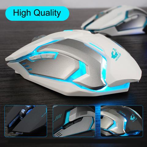 Ninja Stealth Wireless 1600 DPI LED Color Changing LED Gaming Mouse ...